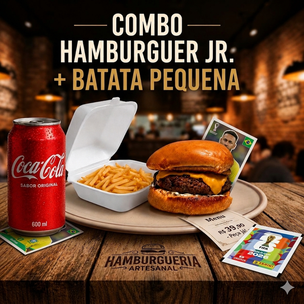 Hambúrguer Clássico + Figurinha